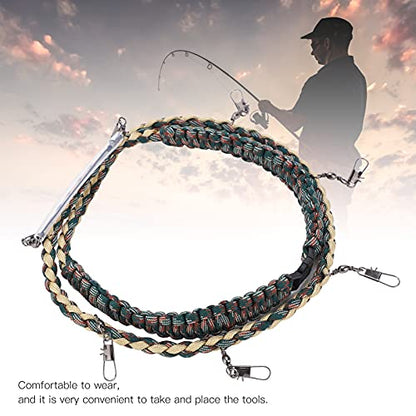 KIMISS Fly Fishing Lanyard, Necklace with Tippet Holder and Multi Clips, Convenient Tool for Holding Various Fly Fishing Gadgets and Accessories