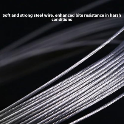Saltwater Fishing Leader Stainless Steel 10 Meter Wire Spool Bite Proof For Lure Fishing And For Deep-Sea Angling Applications - size: 200 lb