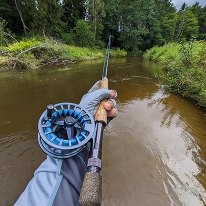 Raprance Fly Fishing Reel - CNC Aluminum Alloy, Ultra-Light, Instant Spool Change Side Button, for Freshwater/Saltwater (Matte Gunmetal Gray) - size: 5/6wt