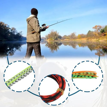 20 Pcs Bundles 40 Strands Silicone Skirts Silicone Jig Skirts Replacement Part DIY Fishing Lure Making Supplies Soft Skirt for Spinnerbait Buzzbait Fishing Bass Jig Lures