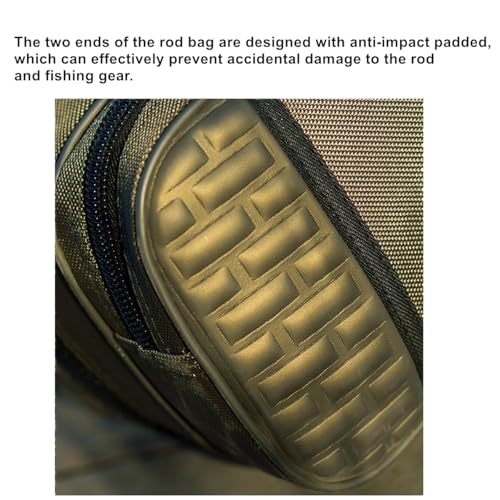 Fishing Rod Carrier Reel Case Bags Organizer Travel Carry Holder Pole Storage for Fishing and Traveling (2 layers/80cm-31.5inch) - color: 2 layers/80cm-31.5inch