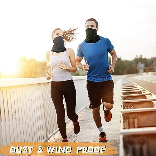 6 Pack Neck Gaiter Bandana Face Mask: Cooling Gator Mask Face Cover Neck Scarf Balaclava - color: Multicolor Light 6