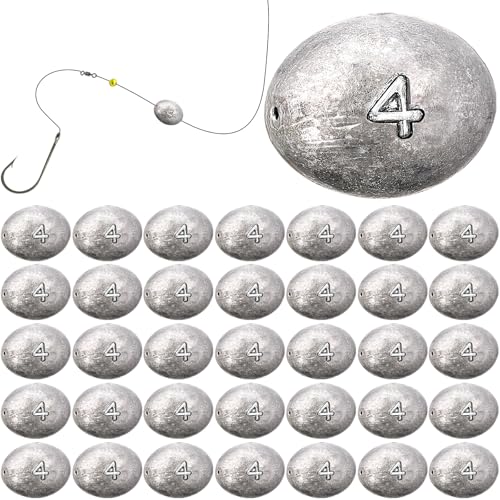 Egg Fishing Sinker Weights Kit Egg Weights Rig Drop Bass Casting Fishing Sinkers Saltwater Freshwater Gear Tackle - size: 4oz