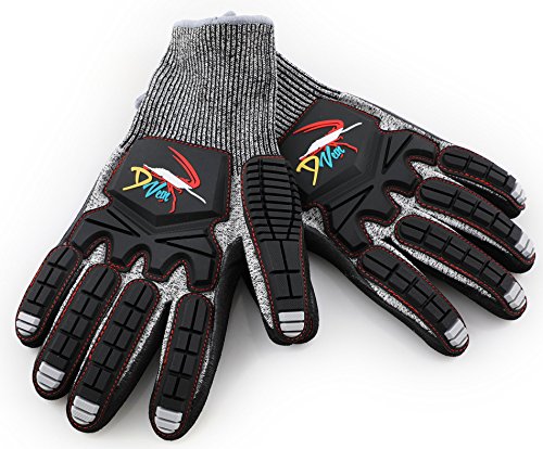 D Vein Lobster Diving Gloves, Cut & Puncture Resistant for Spearfishing - size: Large