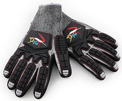 D Vein Lobster Diving Gloves, Cut & Puncture Resistant for Spearfishing - size: Large