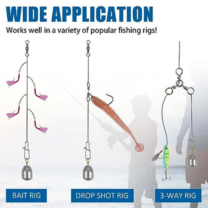 Fishing Weights Sinker Kit 25/54pcs Assorted Sizes Drop Bass Casting Catfish Weights Freshwater Saltwater Fishing Sinkers