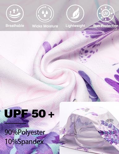 FISHEAL UV Sun Protection Face Scarf Mask, Breathable Gardening Face Cover Neck Gaiter with Ear Loops Bandana for Men Women - color: Lavender Bee