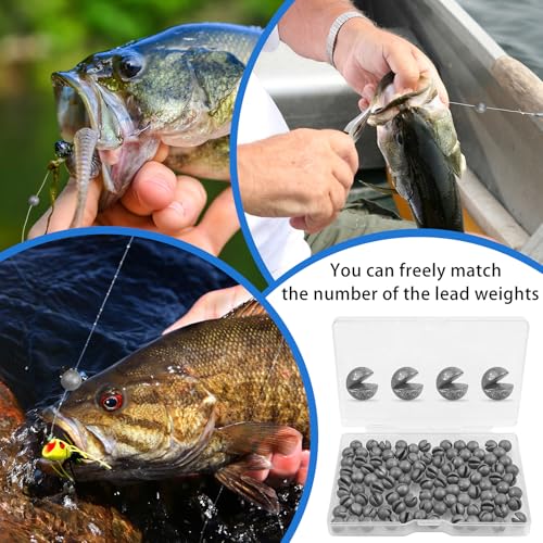 Removable Split Shot Fishing Weights, Fly Fishing Line Sinkers Reusable Clip On Weights Freshwater Saltwater Fishing Sinkers - style: 2g-100pcs