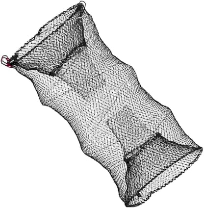 Collapsible Fishing Trap Net Cast Mesh Landing Bait Net | for Crab Shrimp Minnow Crawfish Catfish - size: Small 47cm