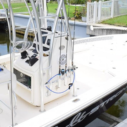 DocksLocks Fishing Rod & Reel Lock, Fishing Pole Lock for Storage, Gear, Equipment, Accessories, Rod Holder, Truck Bed, Car Rack, Piers, Boats and Marinas - size: Large (Rod diameter 23mm to 28mm)