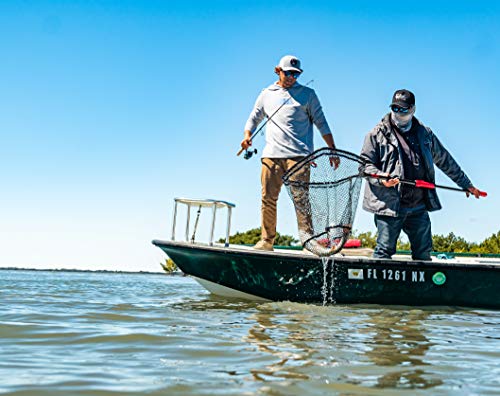 BUBBA Extendable Net with Corrosion Resistant Construction, Non-Slip Grip Handle and Carbon Fiber Shafts for Fishing, Angling, Boating and Outdoors - size: Medium
