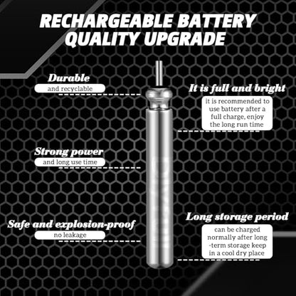 Glooglitter 20 Pcs Fishing Bobbers Battery Cr425 Rechargeable Float Battery for LED Light Tips Lighted up Night Bobber Glow Sticks Fishing Float Accessories Tackles