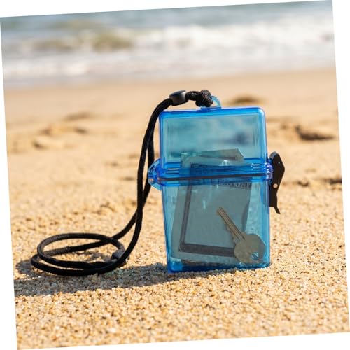 UPKOCH Portable Waterproof Dry Box for Diving and Outdoor Fishing, Plastic Sealed Storage Case with Rope and Latch, Secure Attachment and Rapid Single Hand Access for Keys and Id Cards