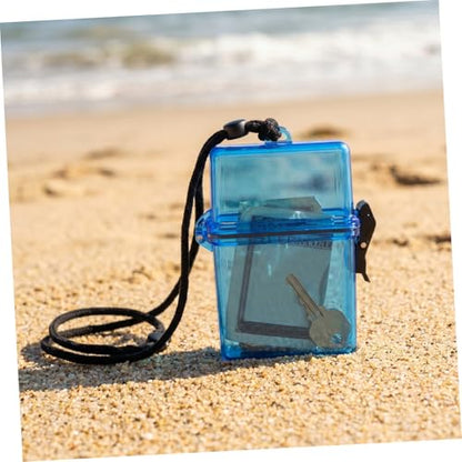 UPKOCH Portable Waterproof Dry Box for Diving and Outdoor Fishing, Plastic Sealed Storage Case with Rope and Latch, Secure Attachment and Rapid Single Hand Access for Keys and Id Cards