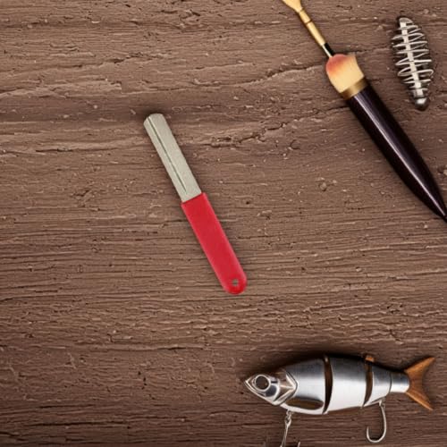 Kichvoe Portable Fishing Hook Sharpener Tool with Adamas Material, Fish Hook File Shape, Suitable for Sharpening Fishing Accessories, for Camping and Outdoor Activities