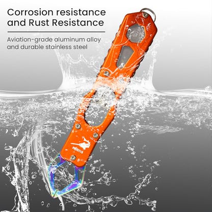 Pristis Metal Fish Lip Gripper, Heavy Duty Stainless Steel Fishing Grabber with Lightweight Aluminium Handle, Hook Remover Holder for Caught Fish, Snakehead Grab Grip Tool for Freshwater Saltwater