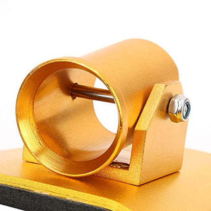 RiToEasysports Fishing Fighting Waist Belt,Aluminium Alloy Fishing Rod Pole Holder Stand Up Waist Fighting Belt for Fishing - color: Gold