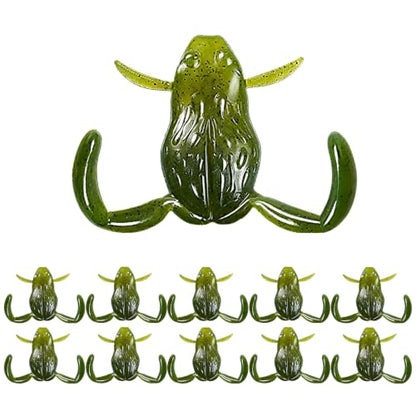 FONMANG Top Water Lures,2026 New TopWater Frog Lures for Bass Fishing Also for Trout Pike Panfish, Frog Weedless Fishing Lures for Freshwater - color: A2-2.2in/9g