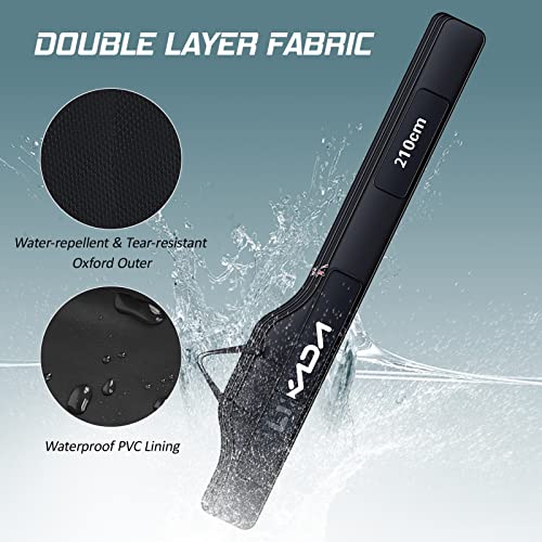 Lixada Portable Fishing Bag Folding Fishing Rod Reel Bag Outdoor Fishing Carrier Bag100cm/130cm/150cm (Black, 170cm), Black, 170cm, Modern - size: 170cm