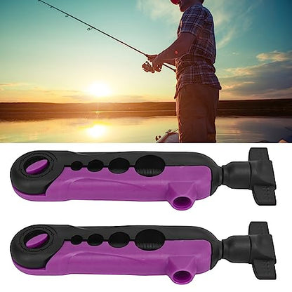 Tyenaza 2PCS Mini Line Spooler, Portable Adjustable Fishing Line Spooler Fishing Line Winder Machine Mini Bobbin Reel Accessories - color: Black Violet