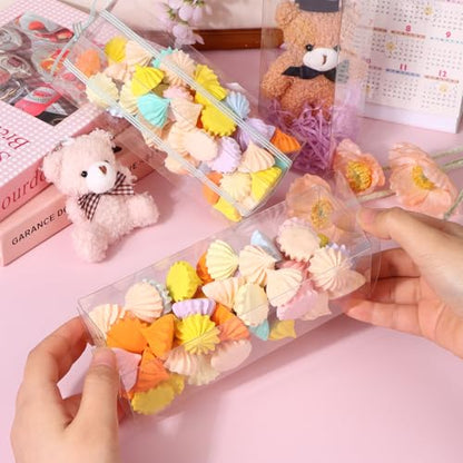 100 PCS Clear PET Plastic Storage Boxes Transparent Present Box Empty Containers Rectangle Cube Candy Chocolate Cookies Treat Case for Christmas,Wedding,Party,Baby Shower (100, 2.5x2.5x7 Inch) - size: 2.5x2.5x7 Inch