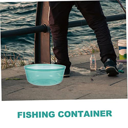 UPKOCH 3pcs Non-Stick Fishing Bait Basin Thick Stackable Mixing Bowls for Easy Bait Storage Outdoor Fishing Tools and Lightweight Design for Anglers