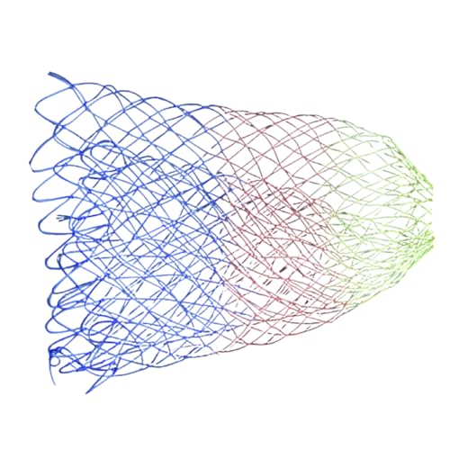 Folding Nylon Landing Dip Net Replacement Fishing Landing Meshs Net for Freshwaters Saltwater Fishing Net Easy to Use - size: 50cm
