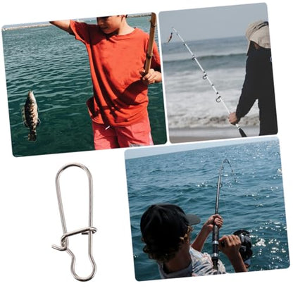 Fishing Buckle Sea Fishing Swivels Catfishing Holder Quick Feeder Fishing Bait Fishing Gadgets Sea - size: 1.2x0.4 cm