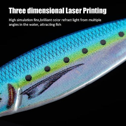 Goture Fishing Jigs,Vertical Jig Saltwater, Jig Fishing Lures with Assist Hook and Treble Hook, 7g-80g Fishing Jigging Spoon Lures for Tuna,Salmon,Sailfish,StripedBass,Grouper Snapper,Kingfish - size: 2.12oz/60g