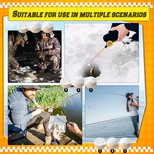 9 Pcs Fly Fishing Strike Indicators for Trout Neon Fishing Bobbers Floats - size: X-Small, style: White