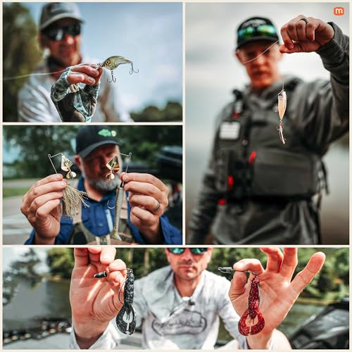 MONSTERBASS Fishing Mystery Box, Bass Fishing Kit - Best Lures Kit, Biggest & Best Tackle Mystery Box for Catching Smallmouth & Largemouth Bass - style: Gold