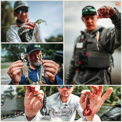 MONSTERBASS Fishing Mystery Box, Bass Fishing Kit - Best Lures Kit, Biggest & Best Tackle Mystery Box for Catching Smallmouth & Largemouth Bass - style: Gold