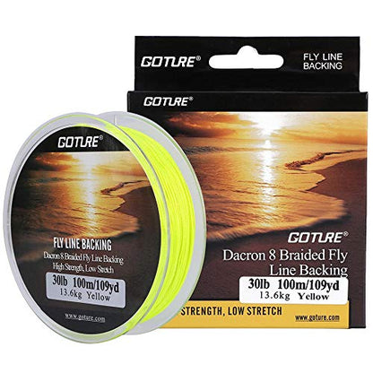 Goture Fly Line Fishing Line Weight Forward Floating Fly Line Double Micro Welded Loops Freshwater Saltwater Beginner Expert General WF2 3 4 5 6 7 8 9 10WT Olive Orange Yellow Moss Green(Olive, WF1F) - color: C: Fly Line Backing-Yellow