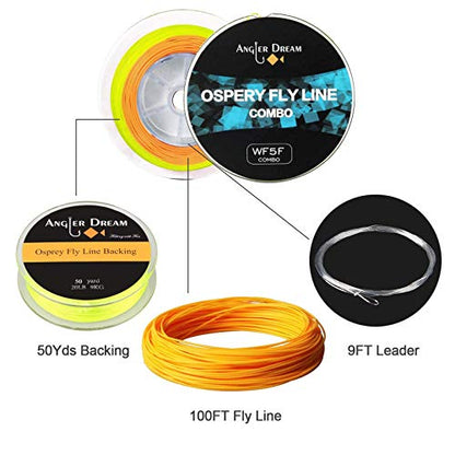 3/4 5/6 7/8 9/10WT Fly Fishing Reel with Line Combo 3 5 8 WT Fly Line Backing Leader CNC Machined Fly Reel - size: 7/8WT Fly Reel with Line Combo