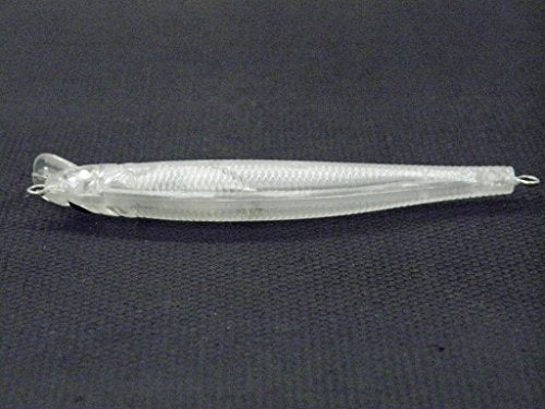 10 Blank Unpainted Minnow Crankbait Topwater Lipless Jerkbait Fishing Lures V3 - color: UPM662P10