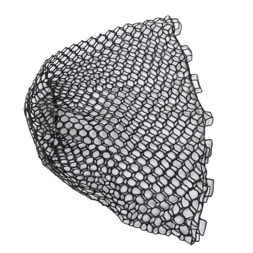 Landing Net Mesh, 55cm Deepened Soft Flexible Rubber Fishing Net Bag, Black Anti-Snag Landing Mesh for Freshwater, Saltwater and Fly Fishing Use