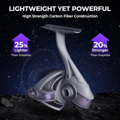 KastKing Royale Legend Pro Spinning Fishing Reel, Lightweight Yet Powerful, Digi-Cut Aluminum Gear, Aerodynamic Reel Rotor, 6.2:1 Gear Ratio, 25LBs Max Drag, TPE Handle Knobs, Unique Celestial Color - style: Size:2000