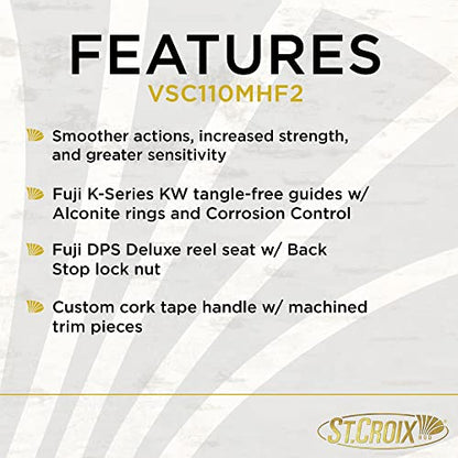 St. Croix Rods Avid Series Surf Casting Rod, VSC, Premium Quality, Durably Sensitive, High Performing Casting Rod - style: Mhf2
