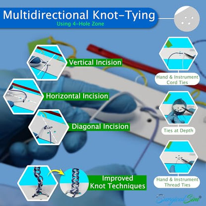 Knot Tying Practice Kit Pocket-Size Rehearse Hand Instrument & Depth Ties 2023