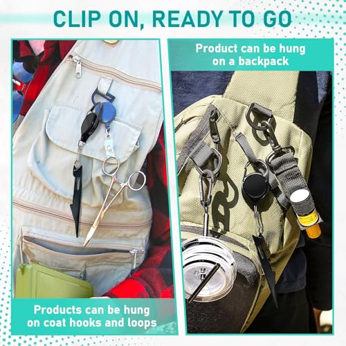 Fishing Knot Tying Tool with Retractable Lanyard & Built-in Knot Pick, 2-in-1 Quick Knot Tool for Fly Fishing Nippers, Freshwater Saltwater Anglers