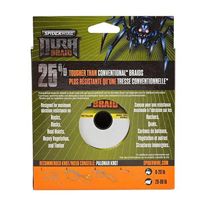 SpiderWire DuraBraid Braid Fishing Line - color: Hi-Vis Yellow, size: 30lb - 500yd