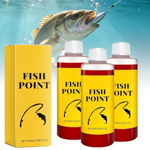 Concentrated Fish Attractant Liquid, 100ml Red Worm Liquid Spray - Powerful Bait Attractant Scent Bait Fish Attractant Liquid for Freshwater Fishing, Enhances Scent & Improves Bite Response - color: 3PCS
