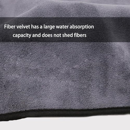 Absorbent Microfibers Fishing Towel with Extendable Hook Thickened Fishing for Hands Tool and Rod Maintenance Wear Fiber