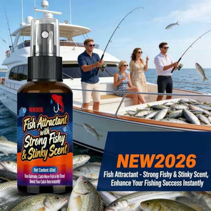 Fish Attractant 60ml Additive Lures Attraction with Fishy Stinky Scent | Fish Attractant Liquid for Bass Trout Carp Cod Lakes Rivers Reservoirs Sports Outdoors