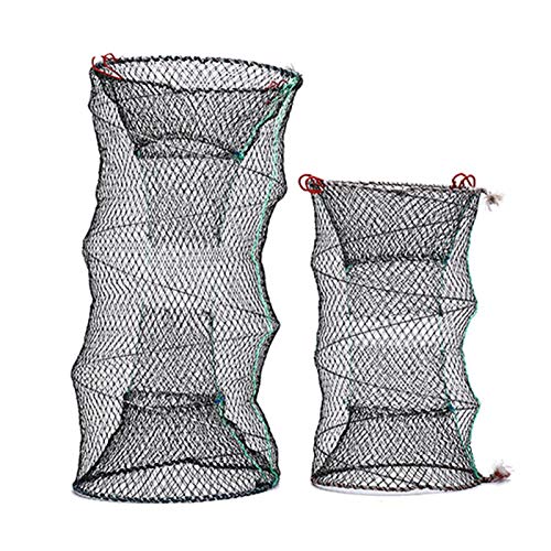 Zkenyao-net Fishing 1pc Fishing Collapsible Trap Cast Keep Net, Crab Crayfish Lobster Catcher Pot Trap Fish Net, (Color : Size 3) - color: Size 3
