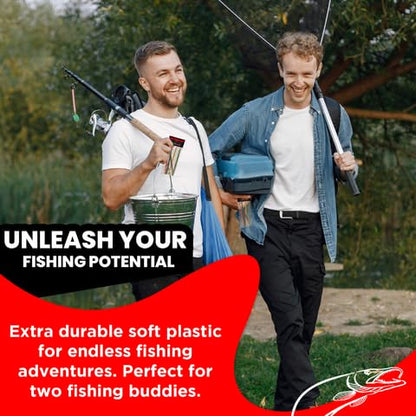 Delong Lures Weedless Pre-Rigged Fishing Lures Bass Set, Pike, and Anything in Between - Made in USA - Extra Durable Soft Plastic Swimbaits for Bass Fishing Lures - 5 PCS Bass Baits and Lures Pack