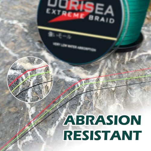 Extreme Braid 100% Pe Moss Green Braided Fishing Line 109Yards-2187Yards 6-550Lb Test Fishing Wire Fishing String Incredible Superline Zero Stretch - size: 100m/109Yards 6lb/0.10mm