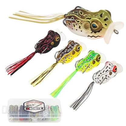 Soft Frog Lures, Topwater Swimbaits for Bass Fishing, Realistic PVC Design, Weedless Hooks, Perfect for Freshwater & Saltwater, Effective Fishing Lures for Pike & Snakehead - style: 5pcs-style C