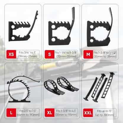 Sinoking Rubber Clamp Mount Kit Car Accessories for Offroad 4X4 parts from 1-3/8" to 4-1/2" (35mm-115mm）in Diameter