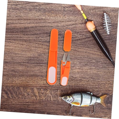 ibasenice Fishing Line Cutters Set Small Plastic Scissors Precision Braid Cutting Shears for Anglers Portable Mini Scissors for Crafts